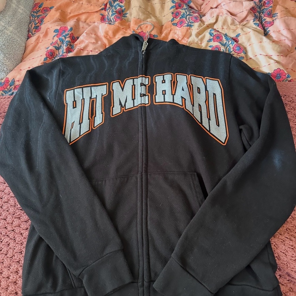 Billie Eilish tour merch jacket.